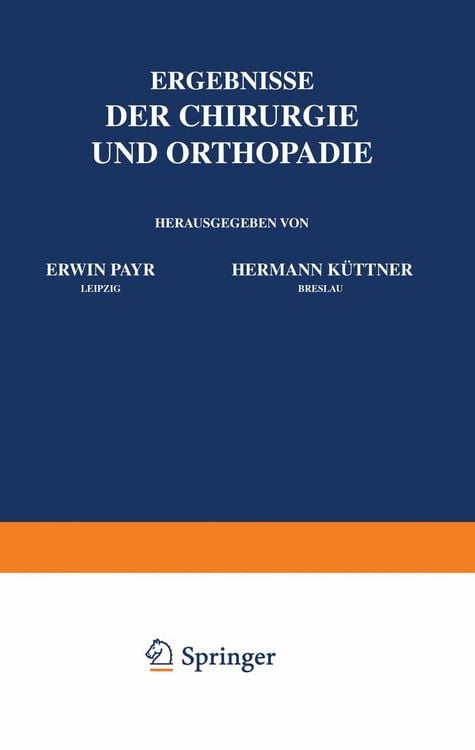 Produktbild: Ergebnisse der Chirurgie und Orthop&auml;die