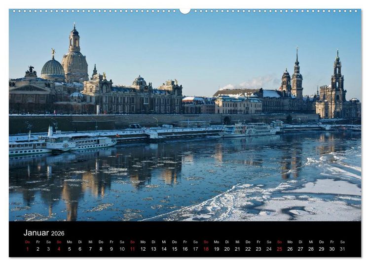 Produktbild: Dresden, das Florenz an der Elbe (Wandkalender 2026 DIN A2 quer), CALVENDO Monatskalender