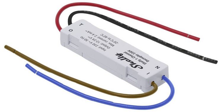 Produktbild: Shelly 1-Channel Decoupler 230V Schaltaktor Bluetooth, Wi-Fi