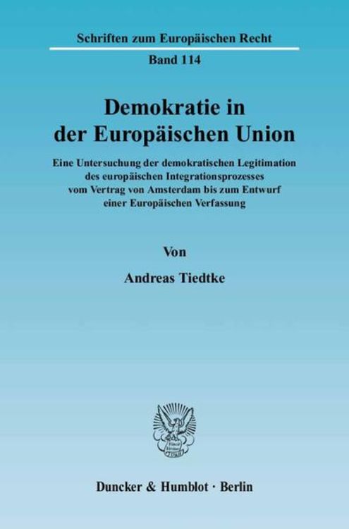 Produktbild: Demokratie in der Europ&auml;ischen Union.