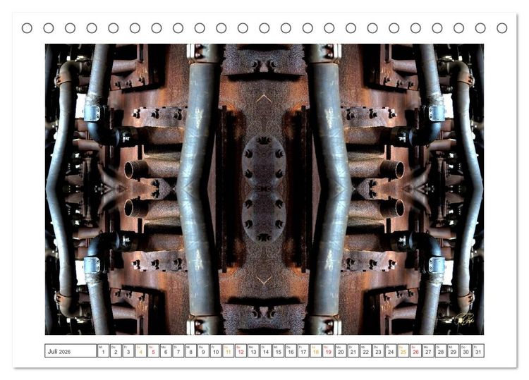 Produktbild: Faszination Spiegelung - Industrie und Technik (Tischkalender 2026 DIN A5 quer), CALVENDO Monatskalender