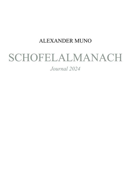 Produktbild: Schofelalmanach