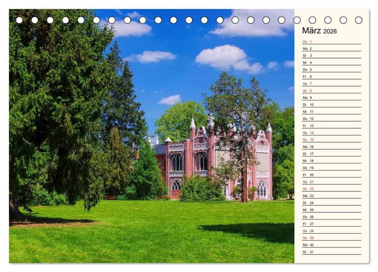 Produktbild: Spaziergang durch den W&ouml;rlitzer Park (Tischkalender 2026 DIN A5 quer), CALVENDO Monatskalender