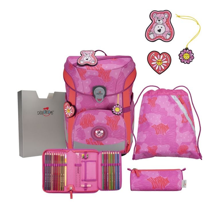 Produktbild: DerDieDas Schulranzen Set ErgoFlex Easy, Schulranzen Set, 5tlg, Roses