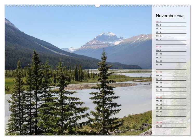 Produktbild: Rocky Mountains 2026 (hochwertiger Premium Wandkalender 2026 DIN A2 quer), Kunstdruck in Hochglanz