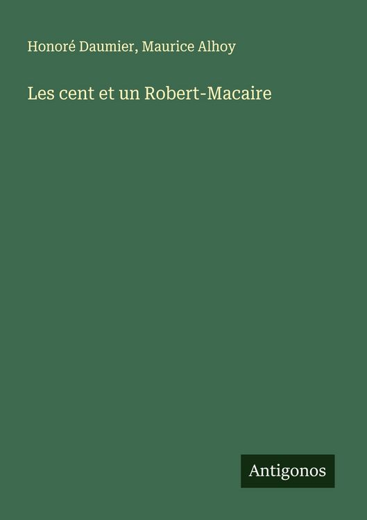 Produktbild: Les cent et un Robert-Macaire