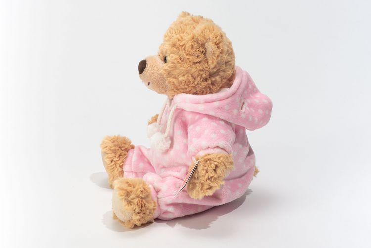 Produktbild: Teddy Hermann 91386 - Schlafanzugb&auml;r, B&auml;r im rosa Schlafanzug, 30 cm