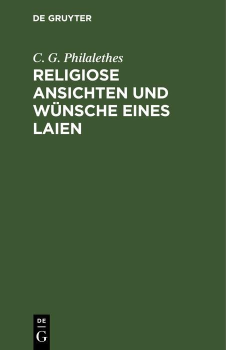 Produktbild: Religiose Ansichten und W&uuml;nsche eines Laien