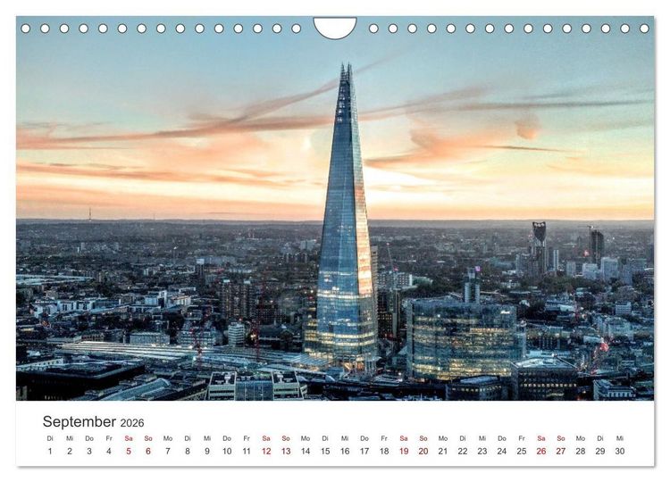 Produktbild: London - Die faszinierende Hauptstadt Englands. (Wandkalender 2026 DIN A4 quer), CALVENDO Monatskalender