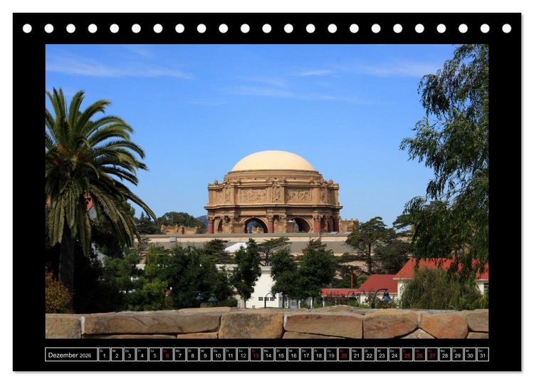 Produktbild: Wunderbares San Francisco (Tischkalender 2026 DIN A5 quer), CALVENDO Monatskalender