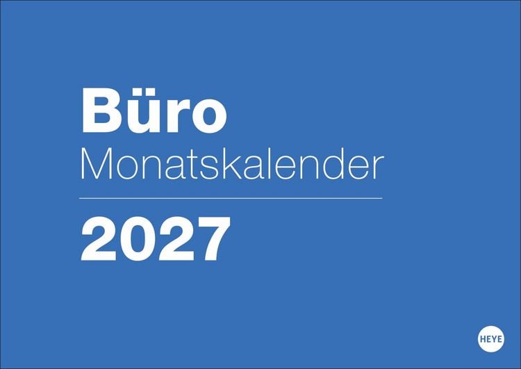 Produktbild: B&uuml;ro Monatsplaner 2027