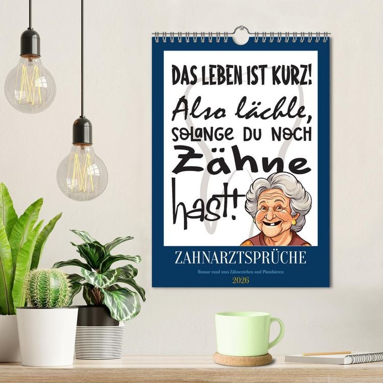 Produktbild: Zahnarztspr&uuml;che (Wandkalender 2026 DIN A4 hoch), CALVENDO Monatskalender