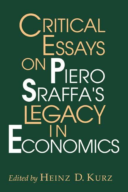Produktbild: Critical Essays on Piero Sraffa's Legacy in Economics