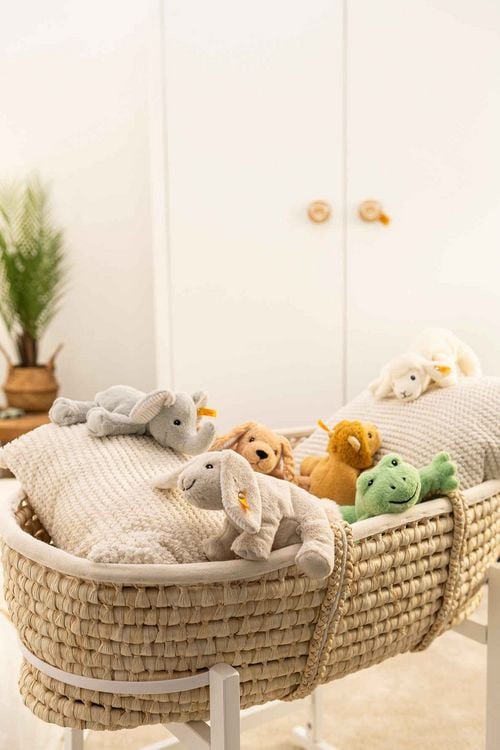Produktbild: Steiff 242618 - Floppy Cappy Frosch, liegend, gr&uuml;n, Pl&uuml;sch, 20 cm