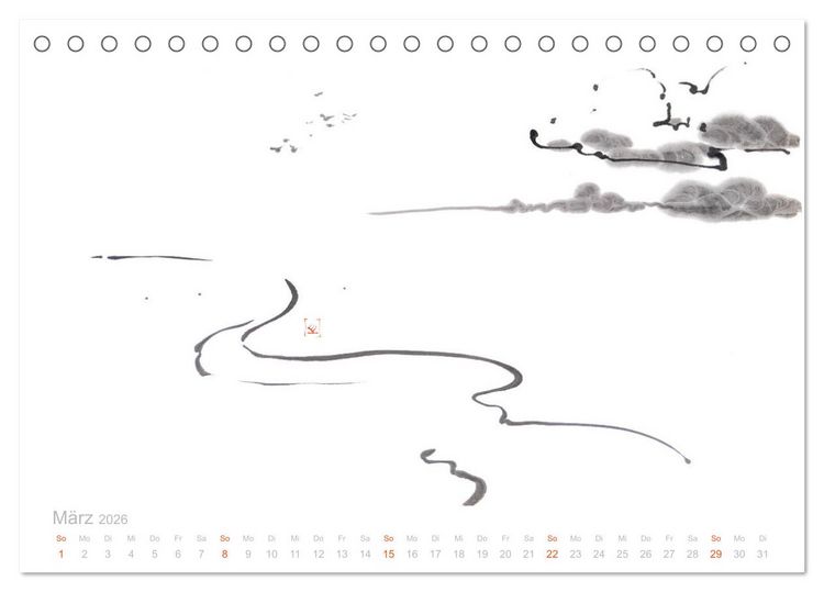 Produktbild: Simply Black and White/ Einfach Schwarz und Weiss - Kunst (Tischkalender 2026 DIN A5 quer), CALVENDO Monatskalender