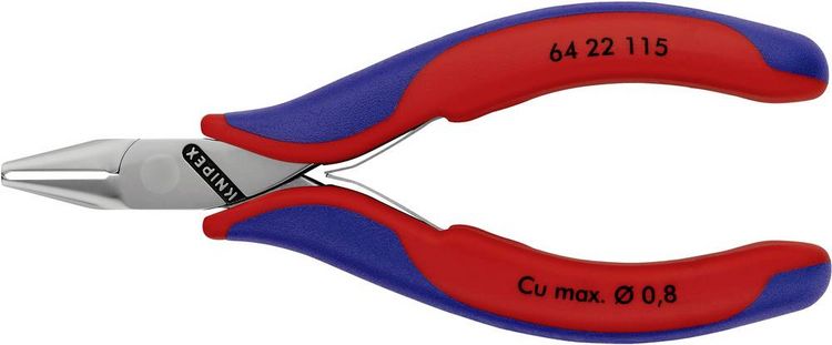 Produktbild: Knipex 64 22 115 Elektronik- u. Feinmechanik Vornschneider mit Facette 115mm