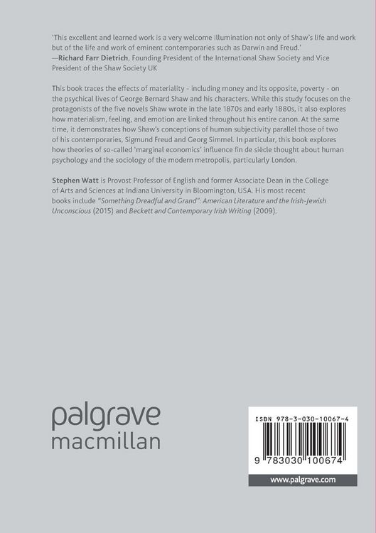 Produktbild: Bernard Shaw&rsquo;s Fiction, Material Psychology, and Affect