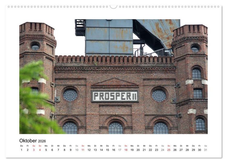 Produktbild: Zeche Prosper-Haniel Bottrop (hochwertiger Premium Wandkalender 2026 DIN A2 quer), Kunstdruck in Hochglanz