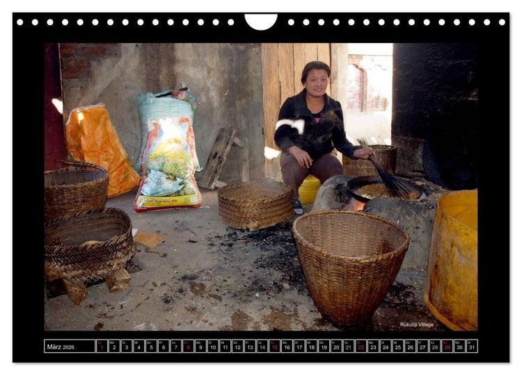 Produktbild: Bhutan Druk Yul 2026 (Wandkalender 2026 DIN A4 quer), CALVENDO Monatskalender