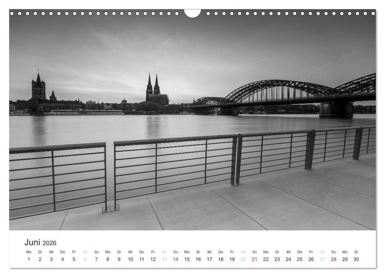 Produktbild: K&ouml;ln - monochrome Ansichten (Wandkalender 2026 DIN A3 quer), CALVENDO Monatskalender