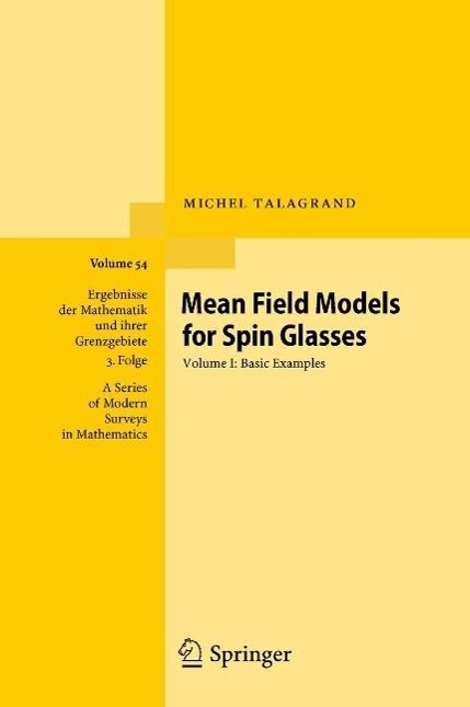 Produktbild: Mean Field Models for Spin Glasses