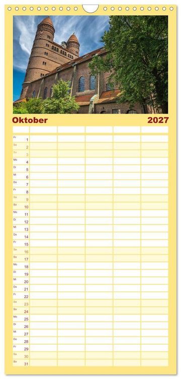 Produktbild: Familienplaner 2027 - Ulm - H&uuml;bsche Gro&szlig;stadt an der Donau mit 5 Spalten (Wandkalender, 21 x 45 cm) CALVENDO