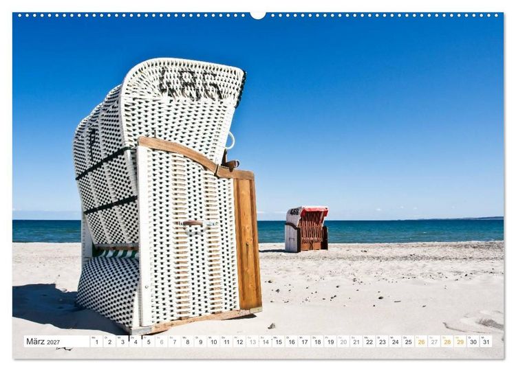 Produktbild: Strandk&ouml;rbe 2027 (hochwertiger Premium Wandkalender 2027 DIN A2 quer), Kunstdruck in Hochglanz