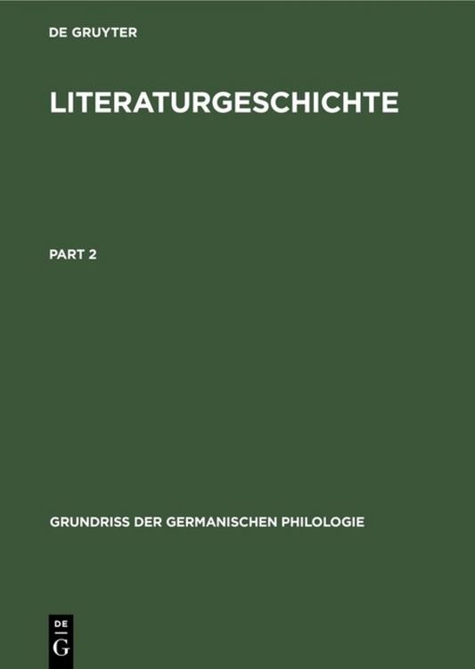 Produktbild: Literaturgeschichte