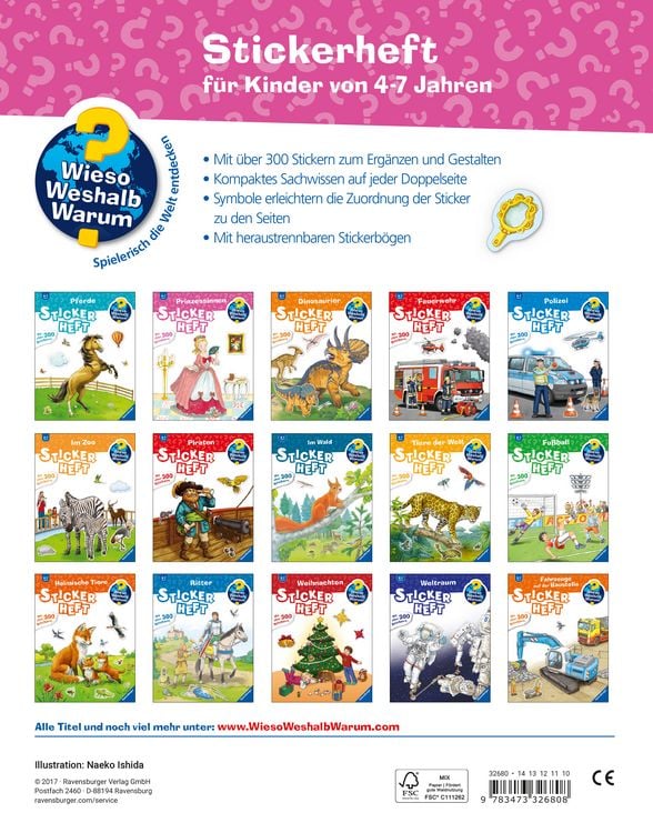 Produktbild: Wieso? Weshalb? Warum? Stickerheft - Prinzessinnen