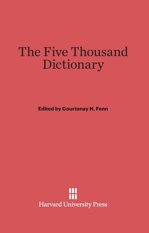 Produktbild: The Five Thousand Dictionary