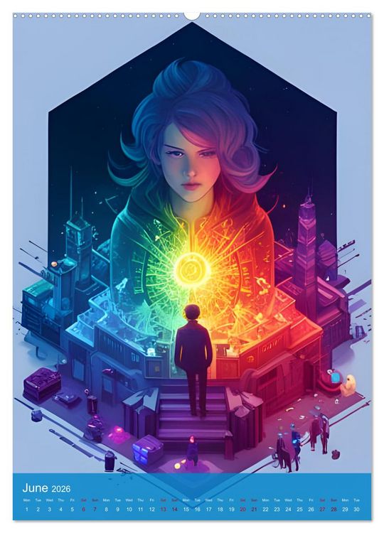 Produktbild: Rainbow Horizons (Wall Calendar 2026 DIN A2 portrait), CALVENDO 12 Month Wall Calendar