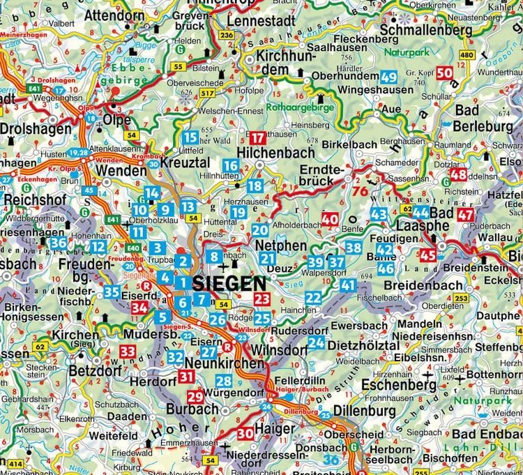 Produktbild: ROTHER Wanderf&uuml;hrer Siegerland und Wittgenstein
