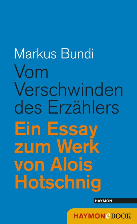 Produktbild: Vom Verschwinden des Erz&auml;hlers