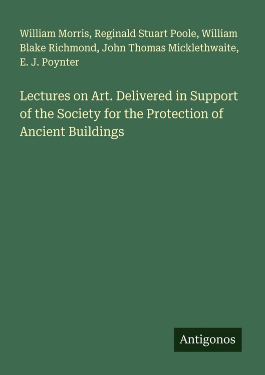 Produktbild: Lectures on Art. Delivered in Support of the Society for the Protection of Ancient Buildings