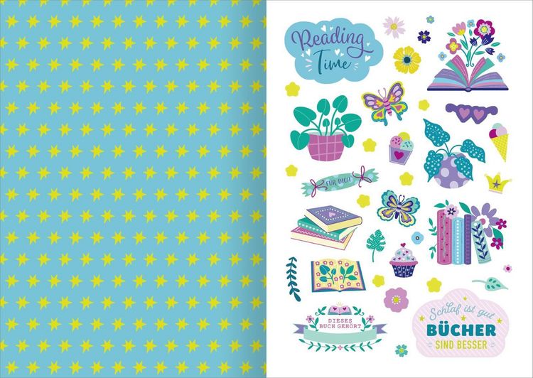 Produktbild: I Love Books &ndash; Sticker-Liebe