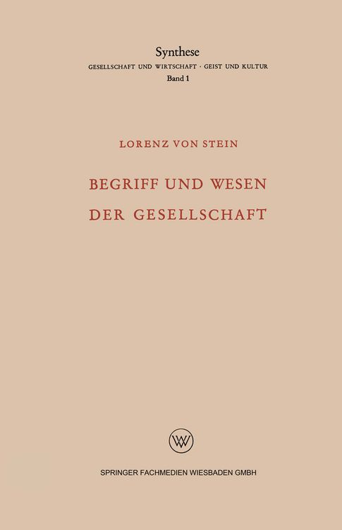 Produktbild: Begriff und Wesen der Gesellschaft