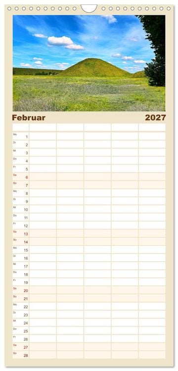 Produktbild: Familienplaner 2027 - S&uuml;dengland - Mystische Steinkreise und Dartmoor mit 5 Spalten (Wandkalender, 21 x 45 cm) CALVENDO