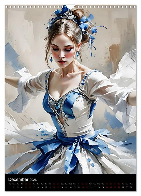 Produktbild: Dancing Elegance (Wall Calendar 2026 DIN A3 portrait), CALVENDO 12 Month Wall Calendar
