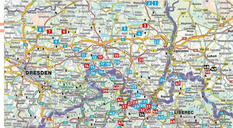 Produktbild: ROTHER Wanderf&uuml;hrer Oberlausitz. 50 Touren im Zittauer und Lausitzer Gebirge im Dreil&auml;ndereck Deutschland, Polen und Tschechien