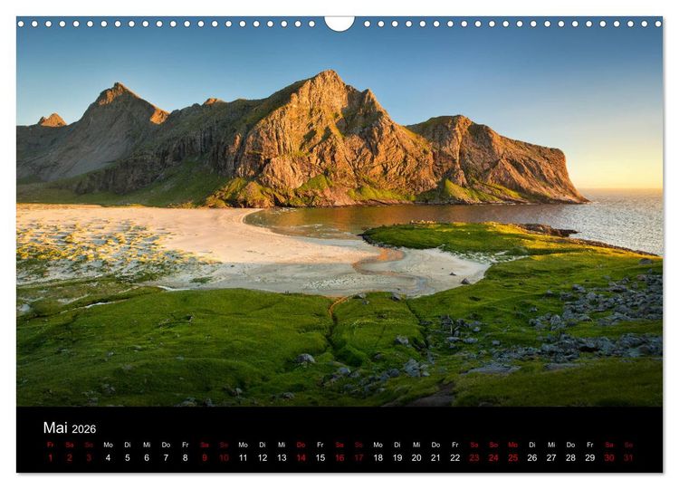 Produktbild: Lofoten - Inseln im Nordmeer (Wandkalender 2026 DIN A3 quer), CALVENDO Monatskalender