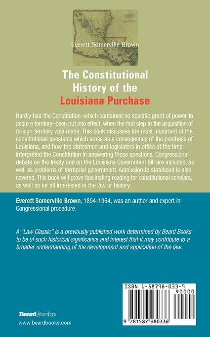 Produktbild: The Constitutional History of the Louisiana Purchase: 1803-1812