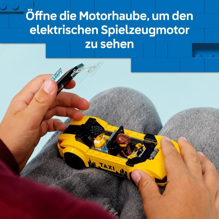 Produktbild: LEGO City 60487 Gelbes Taxi, Modellauto und 2 Minifiguren