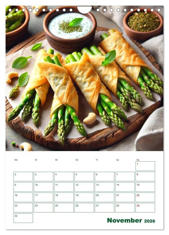 Produktbild: Spargelgl&uuml;ck &ndash; von der Ernte bis zum Genuss (Wandkalender 2026 DIN A4 hoch), CALVENDO Monatskalender