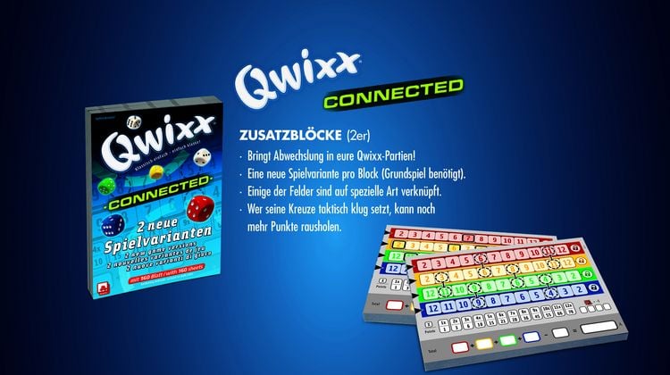 Produktbild: QWIXX Connected - Zusatzbl&ouml;cke (XL)