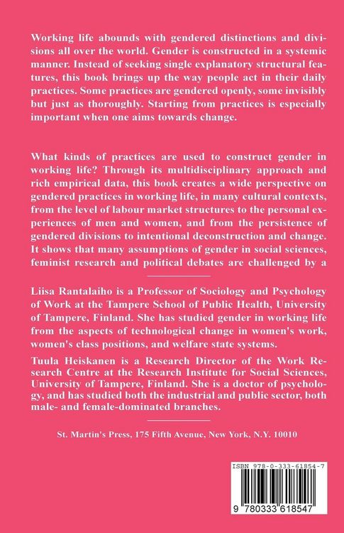 Produktbild: Gendered Practices in Working Life