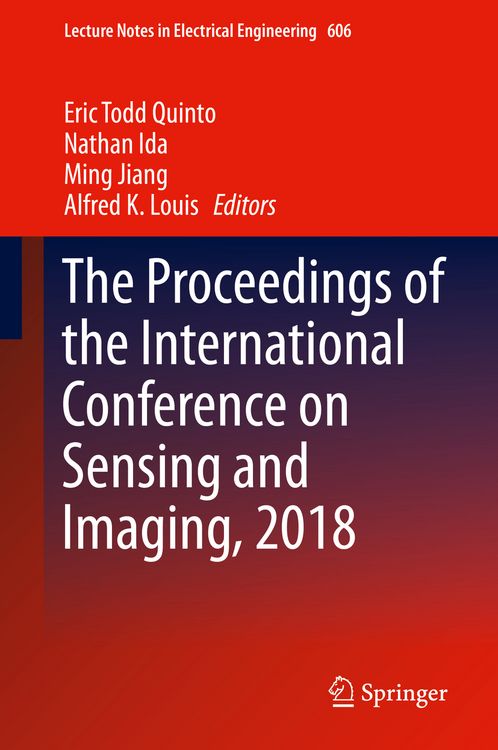 Produktbild: The Proceedings of the International Conference on Sensing and Imaging, 2018
