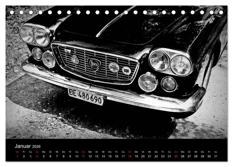 Produktbild: Lancia Flavia (Tischkalender 2026 DIN A5 quer), CALVENDO Monatskalender
