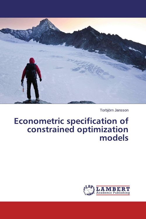 Produktbild: Econometric specification of constrained optimization models