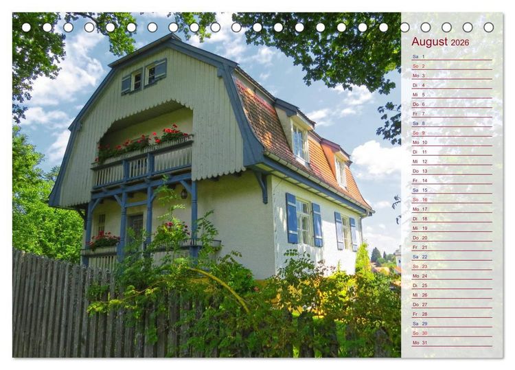 Produktbild: Murnau und das Blaue Land - Aquarelle und Fotografien (Tischkalender 2026 DIN A5 quer), CALVENDO Monatskalender