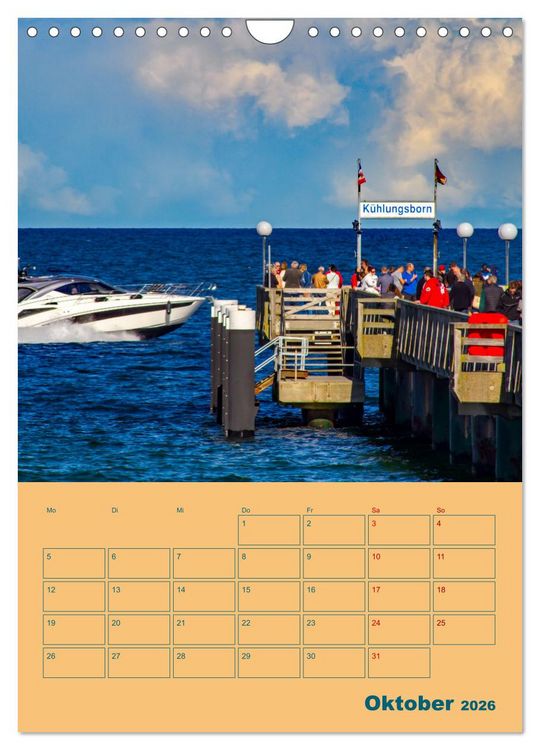 Produktbild: Ostseebad K&uuml;hlungsborn Terminplaner (Wandkalender 2026 DIN A4 hoch), CALVENDO Monatskalender